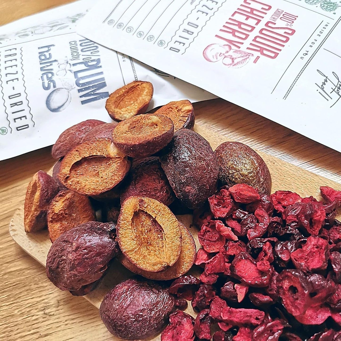 Prunes lyophilisées Prunes lyophilisées 100% naturelles | Sans sucre ajouté Bonbons lyophilisés sains | Prunes lyophilisées Fruits lyophilisés Fruits lyophilisés ZingyZoo Produits déshydratés Ma boutique