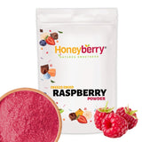 Poudre de framboise lyophilisée 100g - Poudre de fruits lyophilisés - Poudre de framboise lyophilisée pour pâtisserie, smoothies et muesli - Poudre de framboise 100% naturelle sans additifs Produits déshydratés Naty Shop 100G