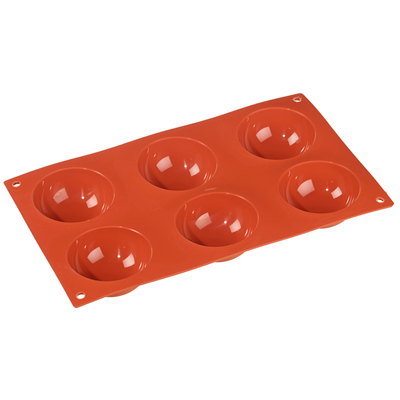 Forme Hémisphères En Silicone 6 Cavités - Résistant De -60°C Jusqu'à 230°C Adapté Au Four Micro-Ondes Congélateur Lave-Vaisselle