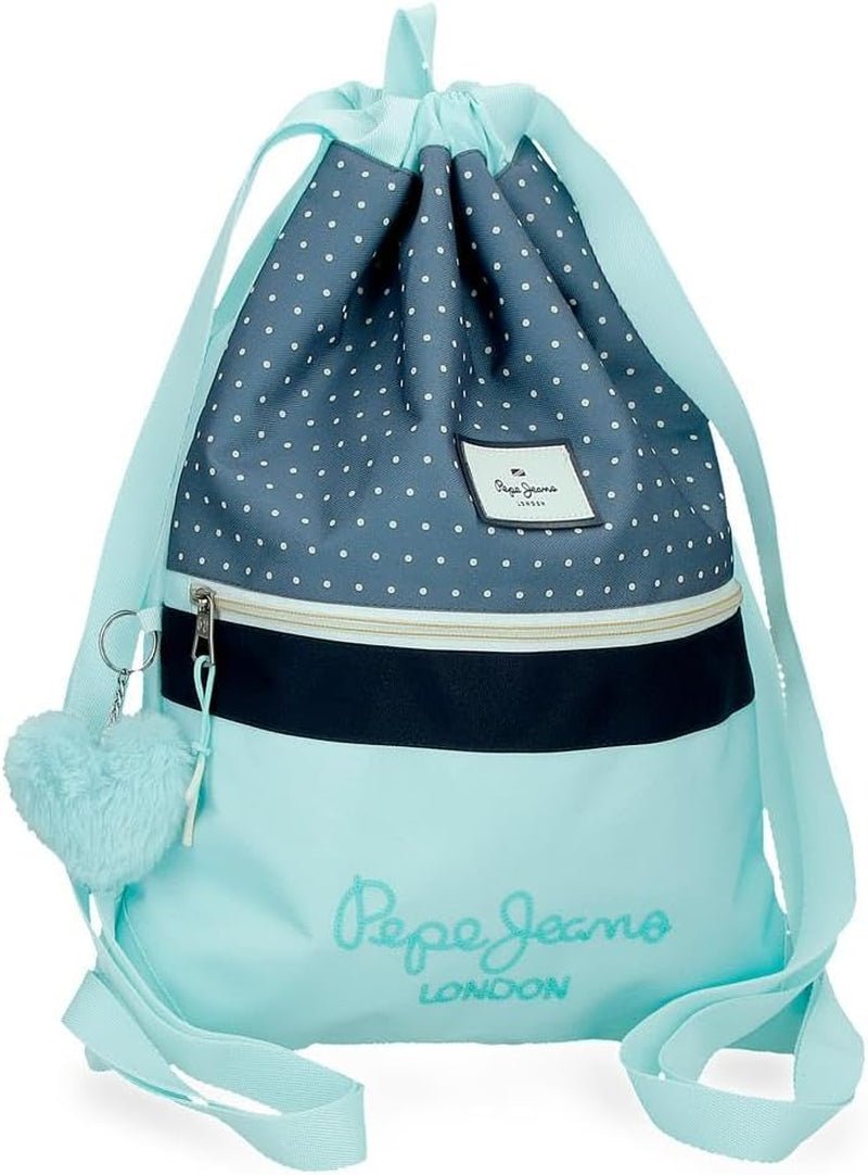 Pepe Jeans Dalma School Backpack Sac à dos pour enfants en polyester, bretelles réglables larges et réglables, poche avant. De Joumma Bags Sacs à dos et cartables haut de gamme Naty Shop Beutel Mit Kordelzug