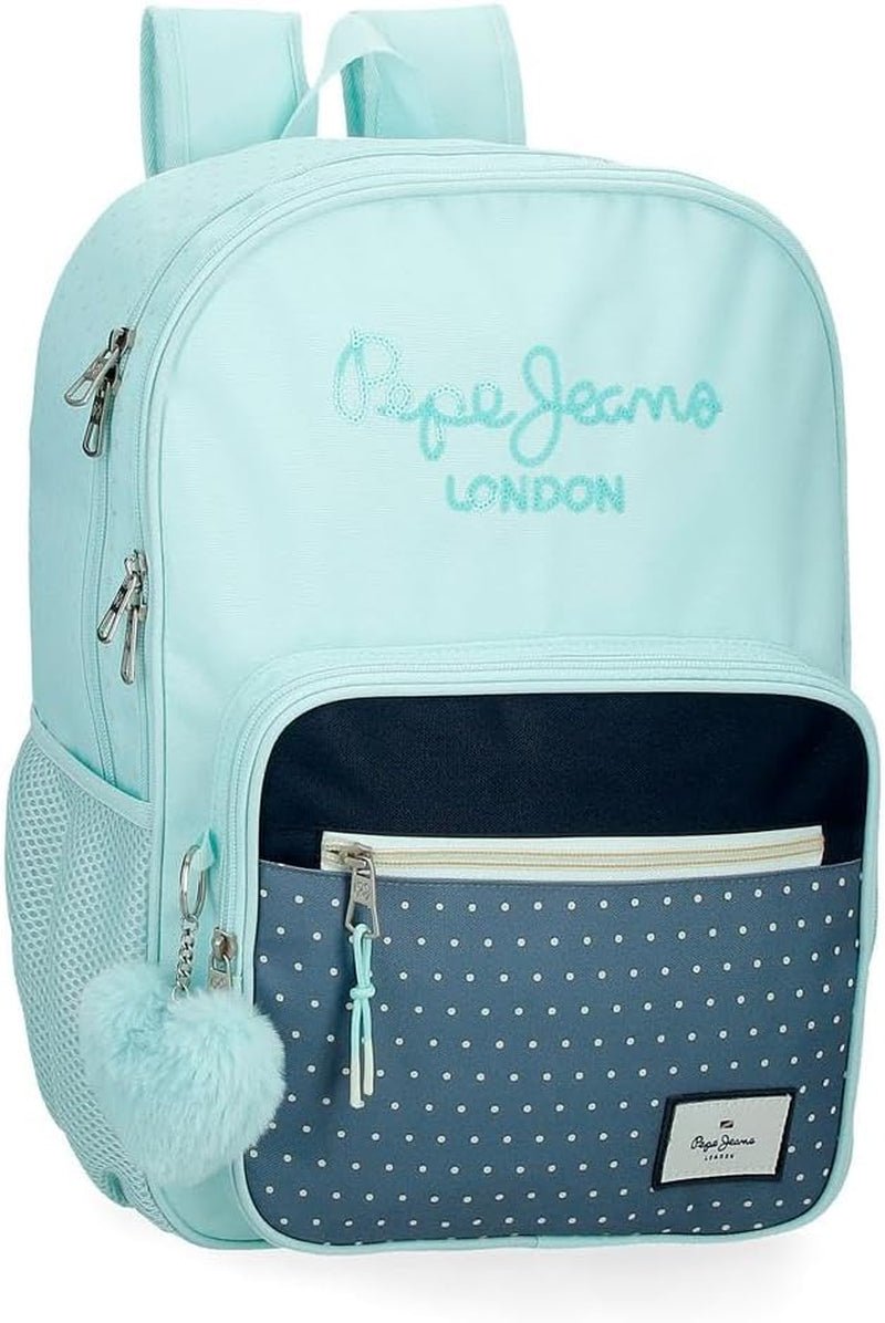 Pepe Jeans Dalma School Backpack Sac à dos pour enfants en polyester, bretelles réglables larges et réglables, poche avant. De Joumma Bags Sacs à dos et cartables Premium Naty Shop Schulrucksack