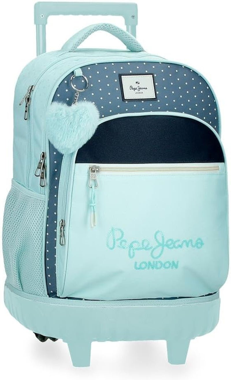 Pepe Jeans Dalma School Backpack Sac à dos pour enfants en polyester, bretelles réglables larges et réglables, poche avant. De Joumma Bags Sacs à dos et cartables Premium Naty Shop Rucksack Mit Rollen