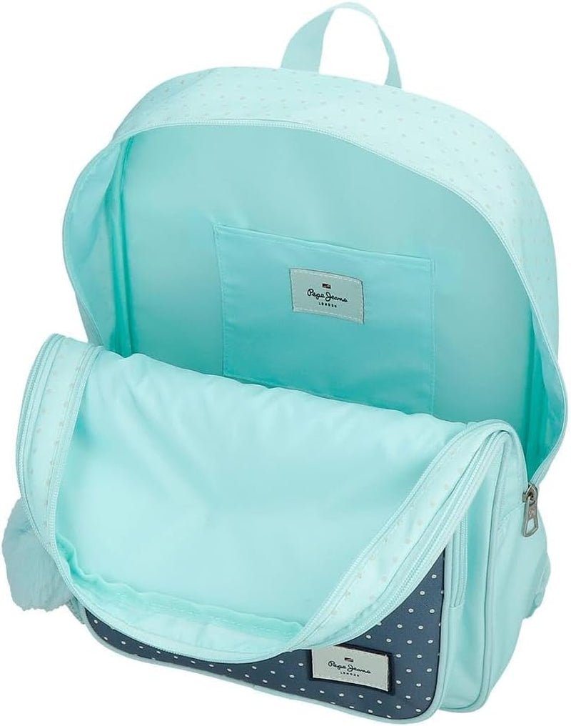 Pepe Jeans Dalma School Backpack Sac à dos pour enfants en polyester, bretelles réglables larges et réglables, poche avant. De Joumma Bags Naty Achetez des sacs à dos et cartables haut de gamme