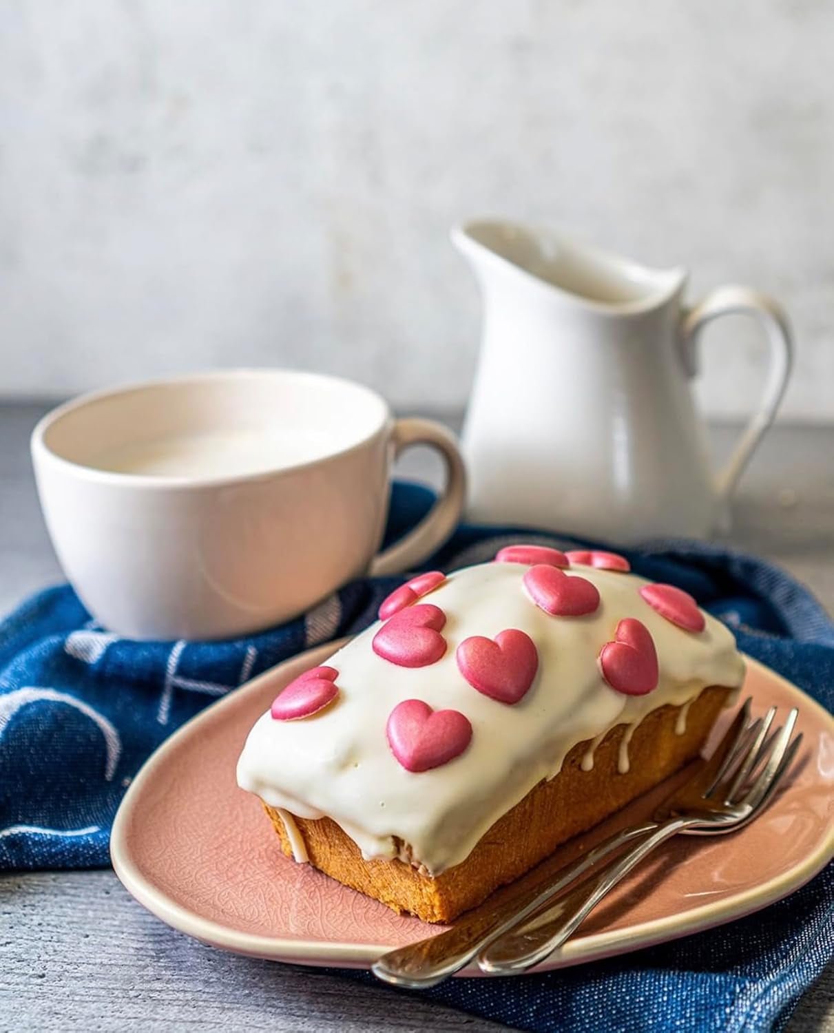 RUF Cake Glaze Bourbon Vanille, 100 g en sachet, passe au micro-ondes, pour glacer et décorer biscuits, muffins et gâteaux, sans gluten (paquet de 4) Pâte à Sucre Naty Shop