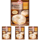 RUF Cake Glaze Bourbon Vanille, 100g en sachet, passe au micro-ondes, pour glacer et décorer biscuits, muffins et gâteaux, sans gluten (pack de 4) Naty Shop Pâte à sucre Default Title