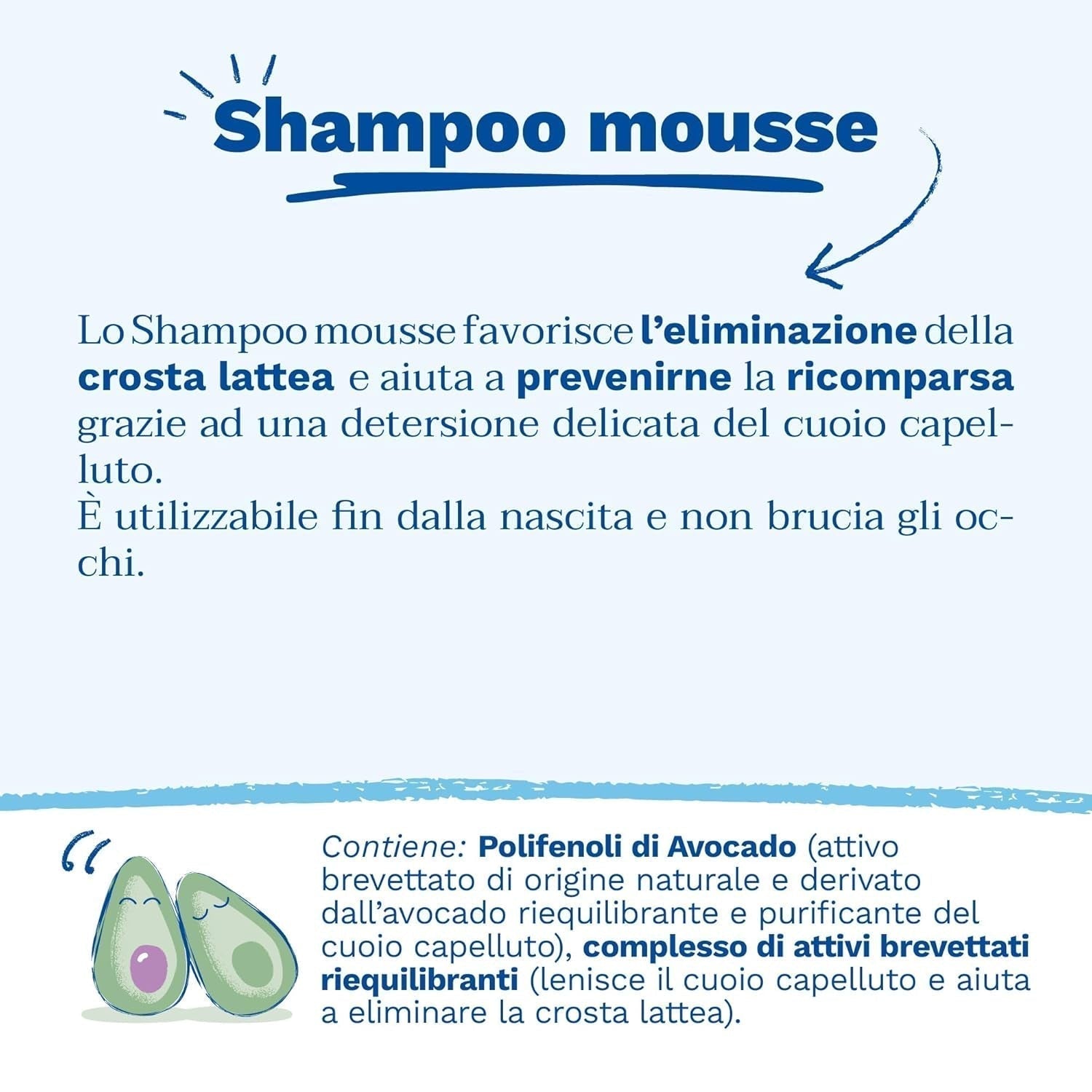 Shampoing mousse pour croûtes de lait, cheveux, bébés, enfants, toute la famille - Aide à éliminer les croûtes de lait, nettoyage doux, ne pique pas (150ml) Enfants - Bain et Soin Naty Shop