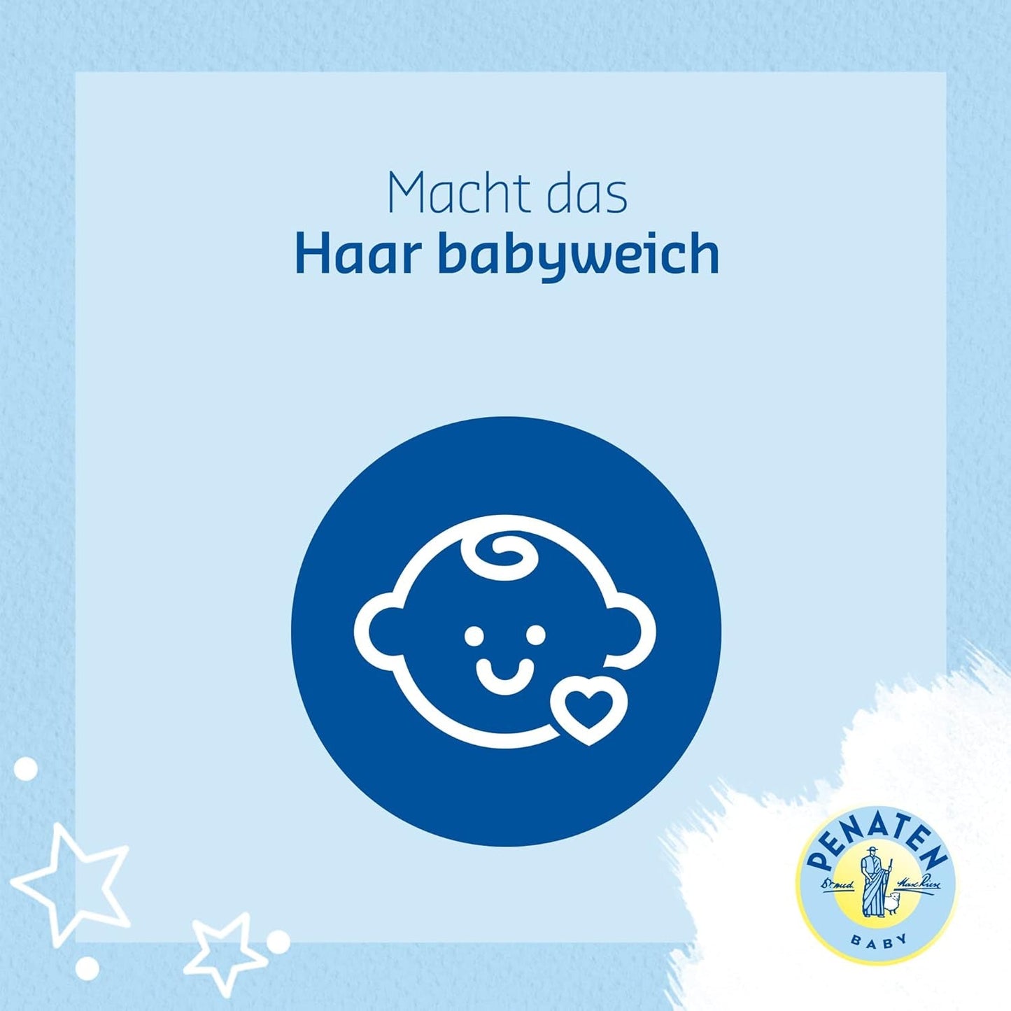 Shampoing PENATEN (400 ml), shampoing particulièrement doux pour bébé, pour cheveux doux et faciles à coiffer, aussi doux qu'une eau pure pour les yeux, dans un emballage recyclable (pack de 2) Enfant - Bain et Soin Naty Shop