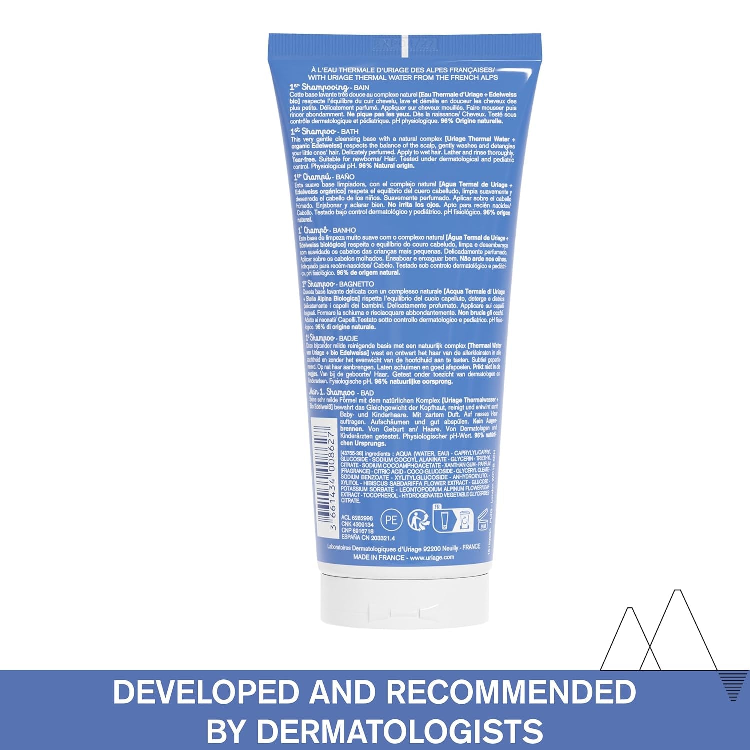 Shampoing enfant Uriage, 200 ml Enfants - Bain et Soin Naty Shop