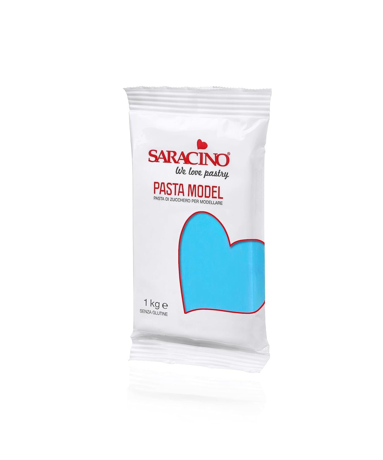 Saracino Fondant Modèle Bleu Clair Pour modeler 1 kg Sans gluten Made In Italy... Pâte à sucre Naty Shop Default Title