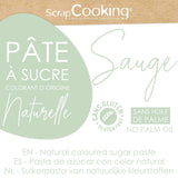 ScrapCooking - Pâte à Sucre Vert Sauge 250g - Colorant d'Origine Naturelle - Sans Gluten, Sans Huile de Palme - Pour Gâteaux, Pâtisseries Anniversaire - Vert Pastel - Fabrikie en France - 7621 Pâte à sucre Naty Shop
