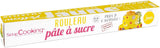 ScrapCooking - Rouleau de fondant rose â'¬ 36 cm - Fondant noir roulé 430 g - Cake topper fondant topper décoration pour gâteaux, pâtisserie, anniversaires, fêtes - Rose - 7264 Naty Shop Pâte à sucre jaune