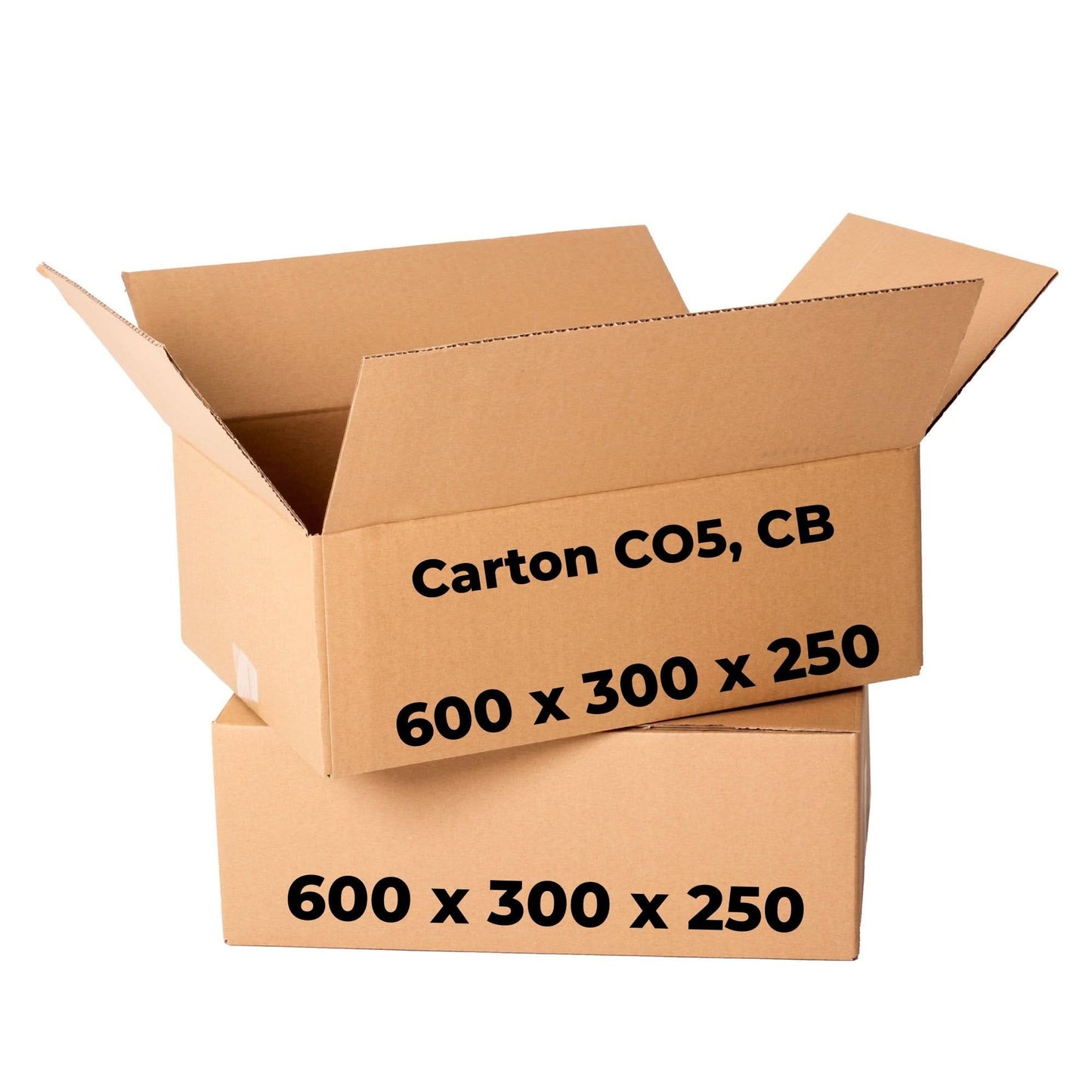 Lot de 20 cartons CO5, CB, 600 x 300 x 250 Cartons d'emballage Nati Shop