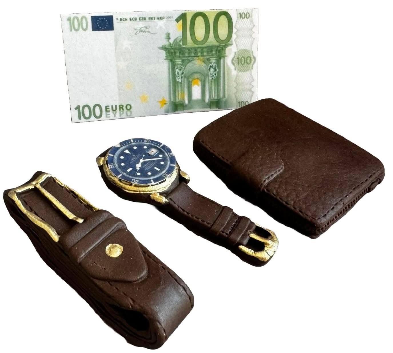 Lot de 4 décorations comestibles en sucre, Accessoires homme Décorations en Pâte à Sucre Nati Shop