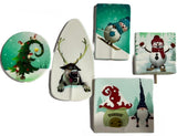 Lot de 5 décorations comestibles en sucre, Noël Nati Shop