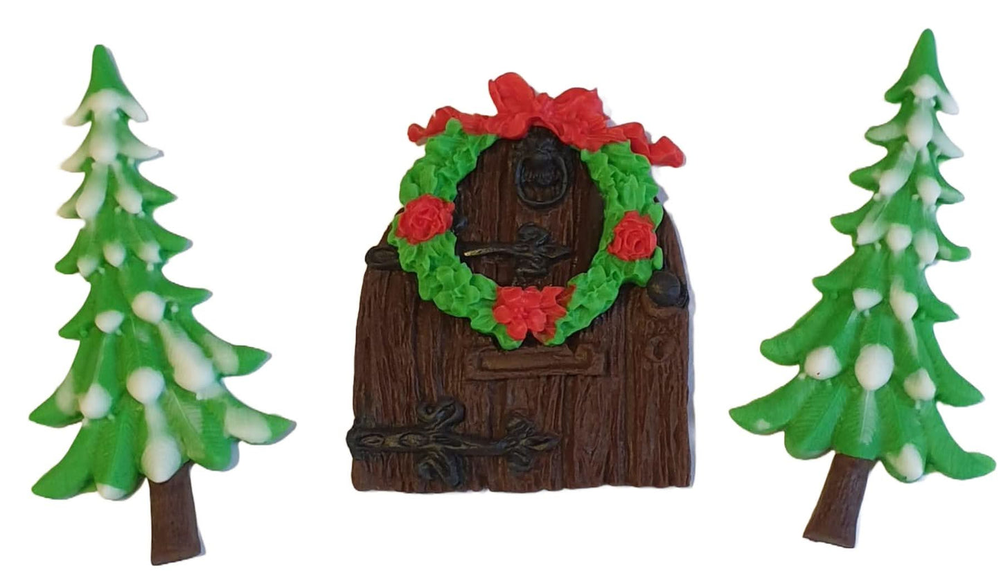 Lot de décorations en sucre, Décorations de Noël en pâte à sucre Nati Shop