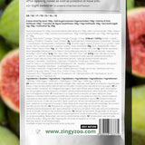Figues lyophilisées Figues séchées 100% naturelles | Sans sucre ajouté Bonbons lyophilisés sains | Fruits lyophilisés Figues lyophilisées | ZingyZoo (100g) Naty Shop produits déshydratés