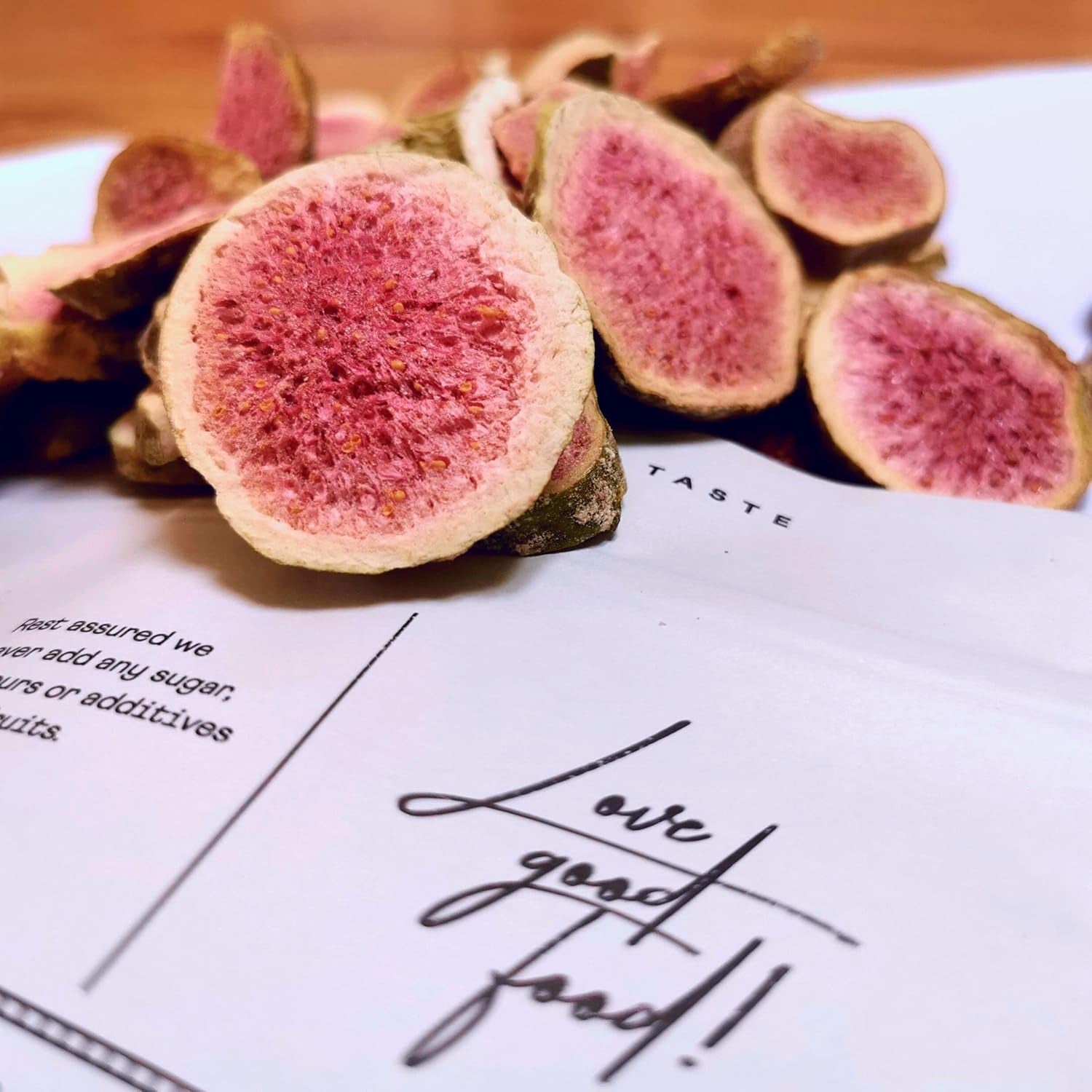 Figues lyophilisées Figues séchées 100% naturelles | Sans sucre ajouté Bonbons lyophilisés sains | Fruits lyophilisés Figues lyophilisées | ZingyZoo (100g) Naty Shop produits déshydratés