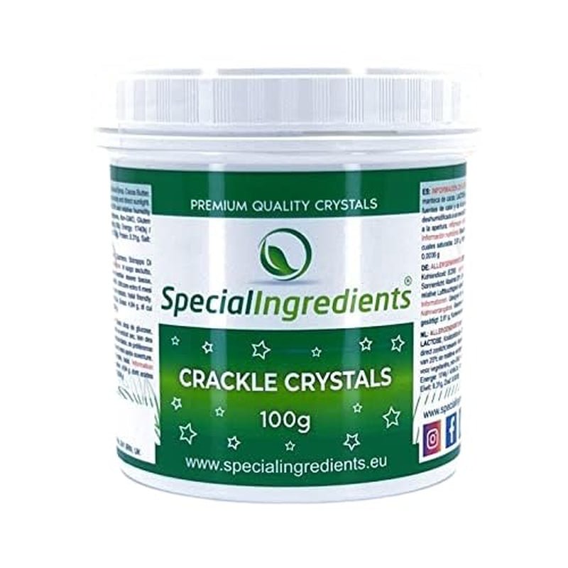 Ingrédients spéciaux Crackle Crystals Crackle 500g La plus haute qualité, sans OGM, idéale pour les gâteaux, les bonbons et les glaces Naty Shop Pâte à Sucre 100G