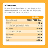 Raisins secs Sultanes 1kg | Raisins secs de Smyrne | Raisins secs Sultanas d'Izmir | 100% d'origine turque | Collations de qualité | dans Fibres alimentaires provenant de raisins secs | Produits déshydratés Naty Shop
