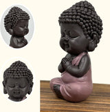 Figurine Bébé Bouddha Toge Rose - Figurine inspirante et joyeuse - Talisman positif Concentration - Idée cadeau mignonne et spirituelle - H 7 cm - Zen'Light Statuettes et sculptures Naty Shop