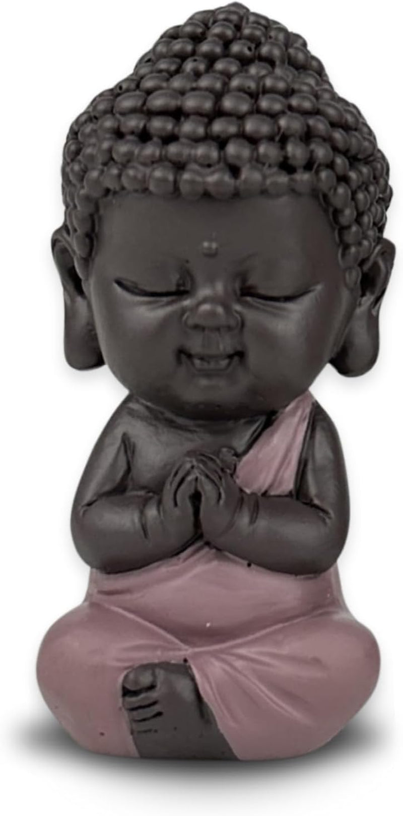 Statuette Bébé Bouddha Toge Rose - Figurine Inspirante et Joyeuse - Focus Talisman Positif - Idée Cadeau Mignon et Spirituel - H 7cm - Statuettes et Sculptures Zen'Light Naty Shop Titre par Défaut