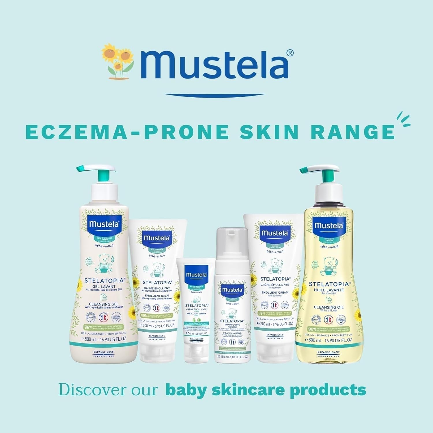 Stelatopia Shampoing Mousse pour cuir chevelu extrêmement sec ou dermatite atopique, cheveux, bébés, enfants, toute la famille - réduit les rougeurs et les démangeaisons (150ml) Enfants - Bains et Soin Naty Shop
