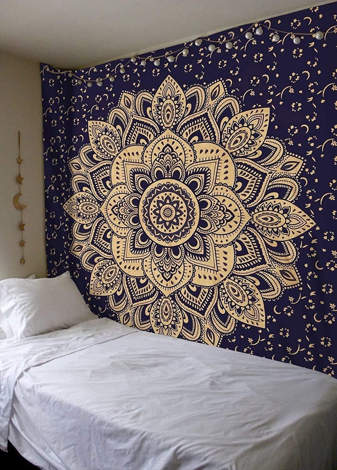 Tapisserie aakriti gallery couvre-lit mandala en coton Accueil - Accessoires et Décorations Naty Shop