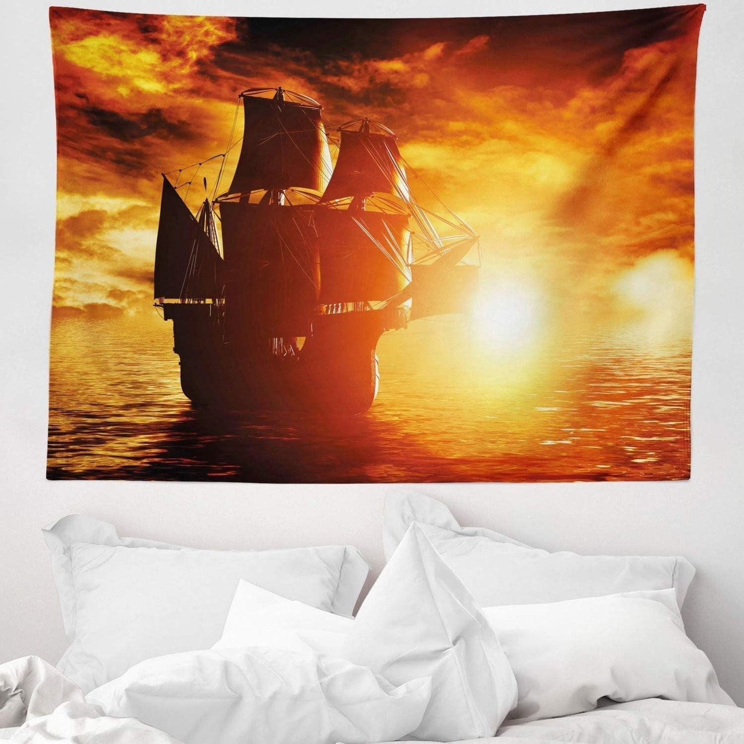 Tapisserie abakuhaus esprit d'aventure carte animale du monde du dessin animé - Naty Shop