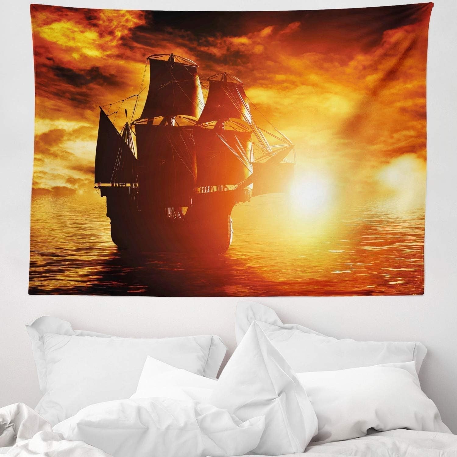 Tapisserie abakuhaus esprit d'aventure carte animale du monde du dessin animé - Naty Shop
