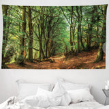 Tapisserie abakuhaus esprit d'aventure carte animale du monde du dessin animé - Naty Shop