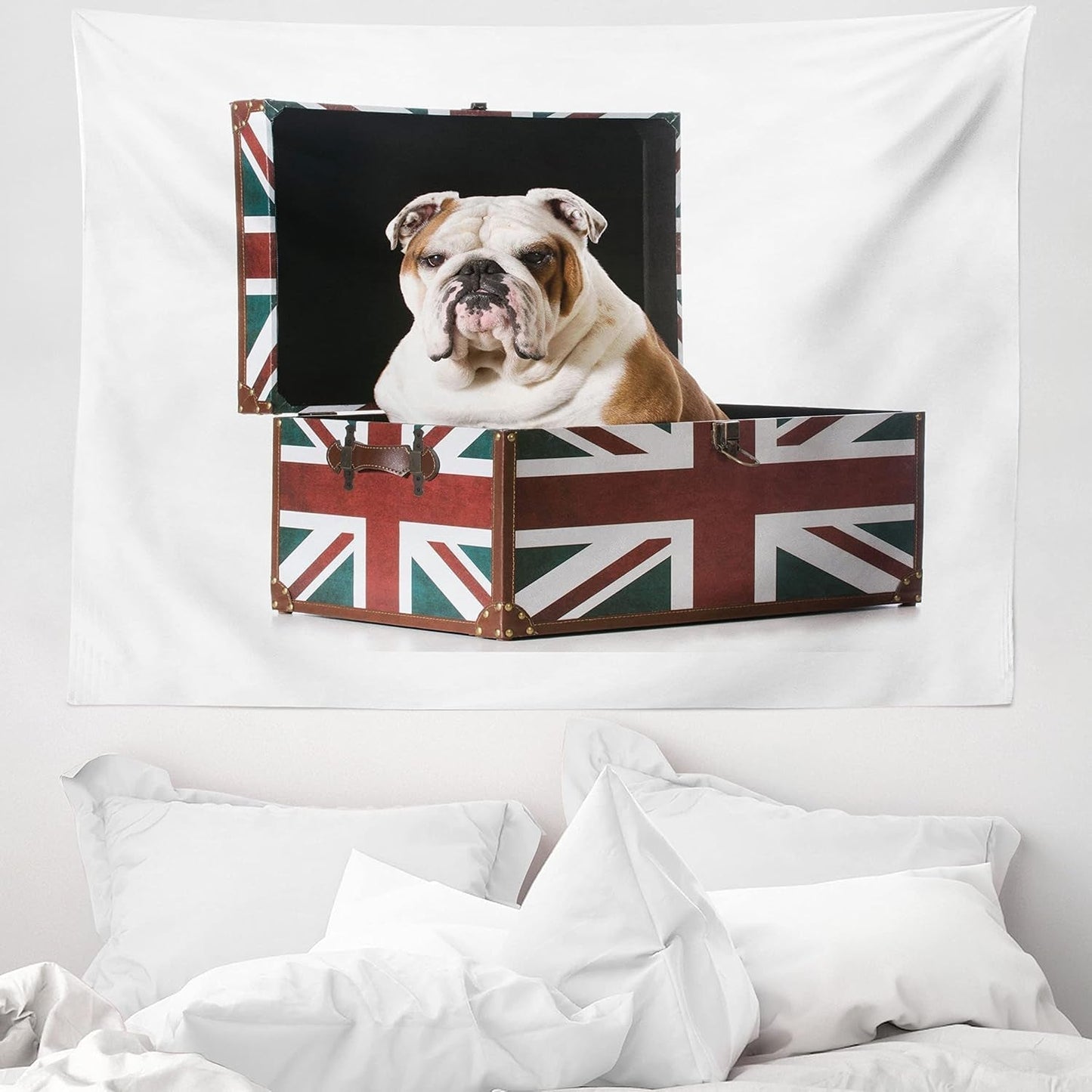 Tapisserie abakuhaus esprit d'aventure carte animale du monde du dessin animé - Naty Shop