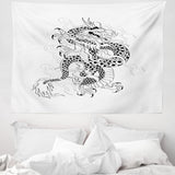 Tapisserie abakuhaus esprit d'aventure carte animale du monde du dessin animé - Naty Shop