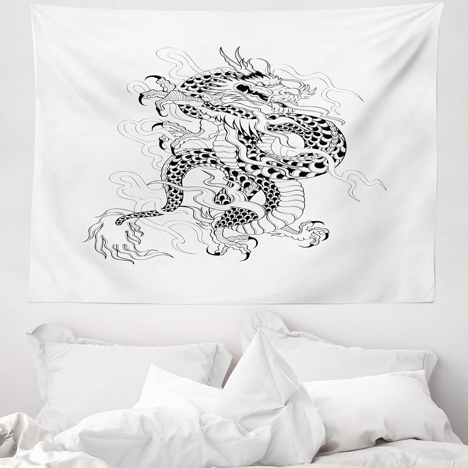 Tapisserie abakuhaus esprit d'aventure carte animale du monde du dessin animé - Naty Shop