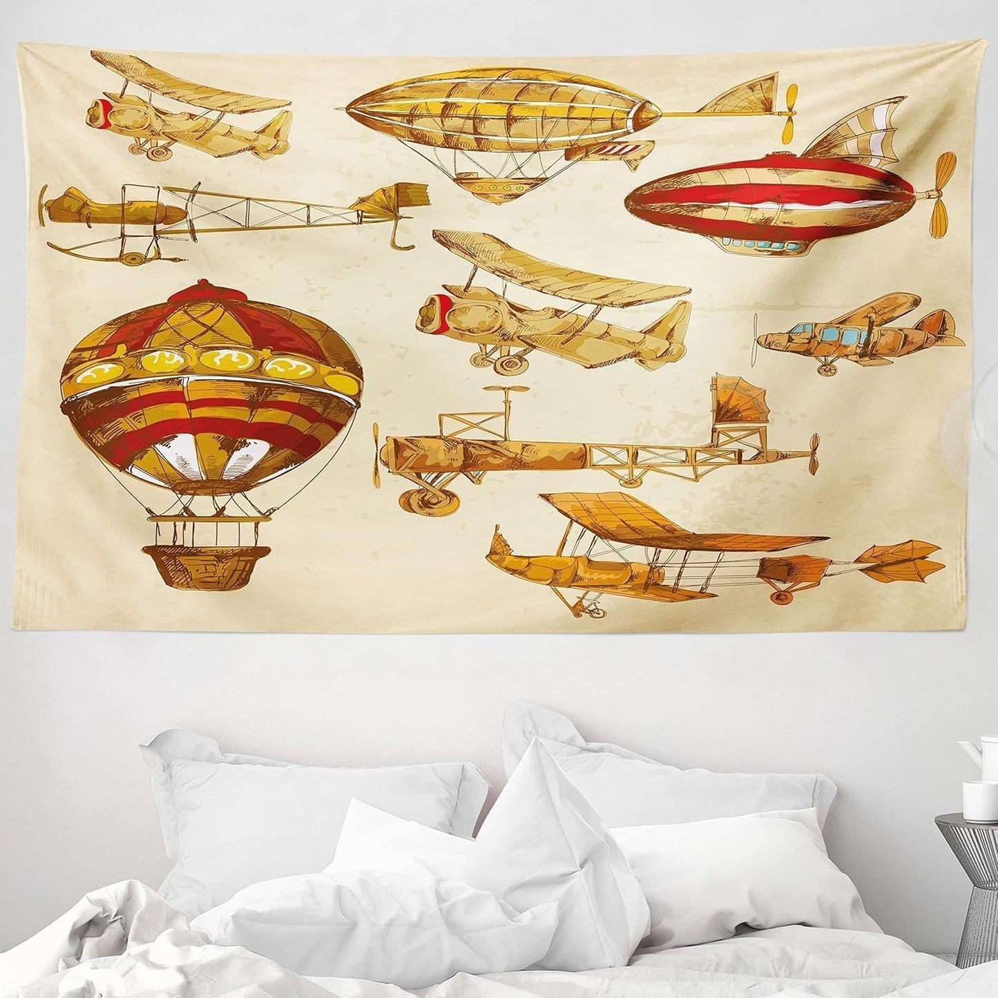 Tapisserie abakuhaus esprit d'aventure carte animale du monde du dessin animé - Naty Shop