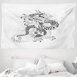 Tapisserie abakuhaus esprit d'aventure carte animale du monde du dessin animé - Naty Shop