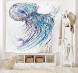 Tapisserie abakuhaus esprit d'aventure carte animale du monde du dessin animé - Naty Shop