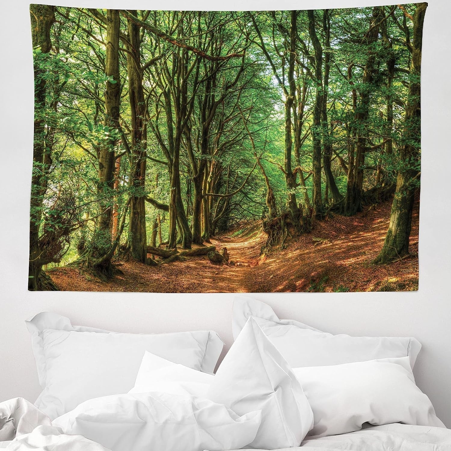 Tapisserie abakuhaus esprit d'aventure carte animale du monde du dessin animé - Naty Shop
