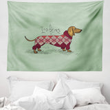Tapisserie abakuhaus esprit d'aventure carte du monde dessins animaux Maison - Accessoires et Décorations Naty Shop Sarcelle 150L X 110B Cm