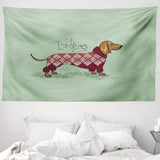Tapisserie abakuhaus esprit d'aventure carte animale du monde du dessin animé - Naty Shop