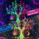 Tapisserie alishomtll arbre vie fluorescent soleil et lune Accueil - Accessoires et Décorations Naty Shop