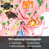 Tapisserie Bashom Carte du monde animalier allemand pour enfant Accueil - Accessoires et Décoration Naty Shop