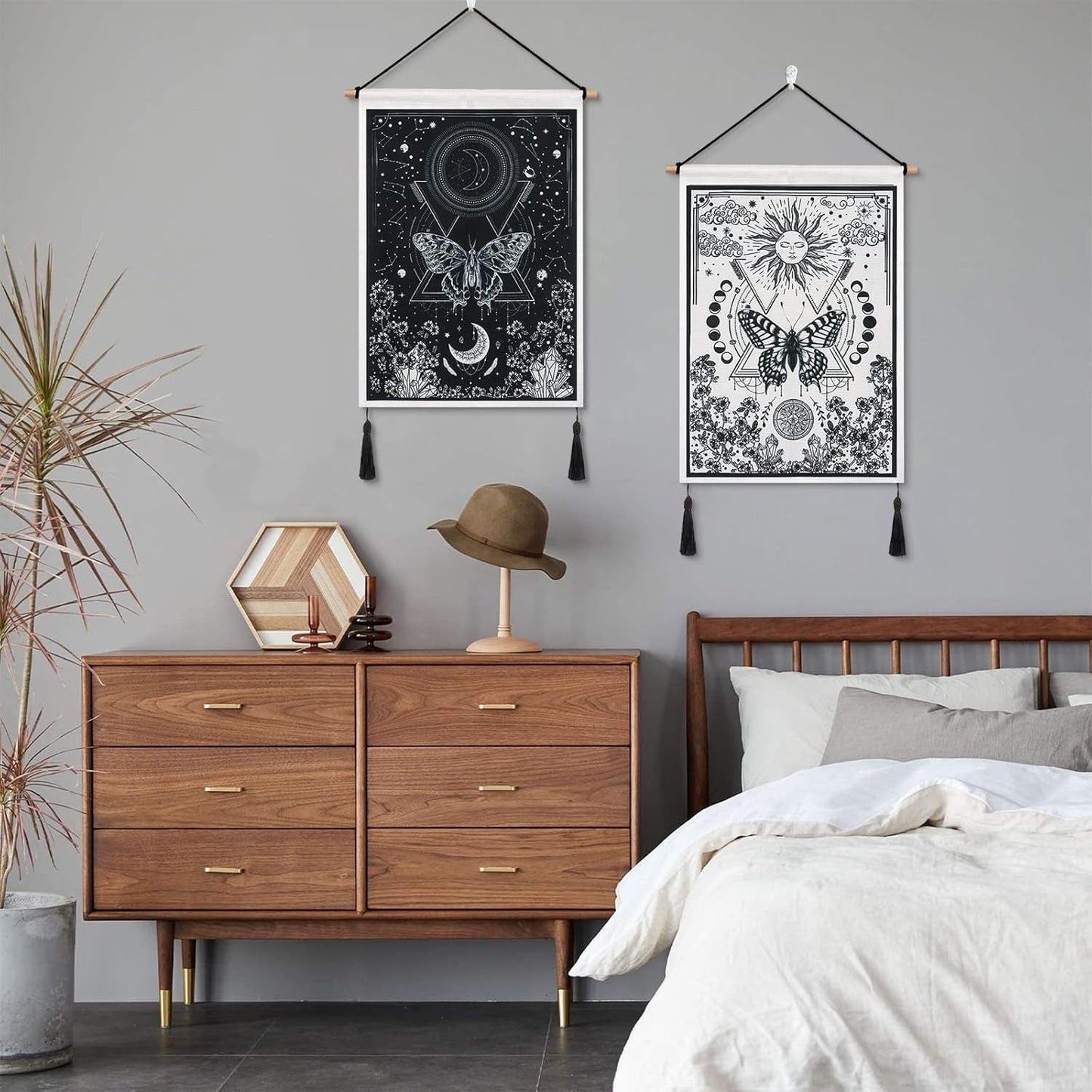 Tapisserie betylfoy pièces petites tapisseries paillettes soleil lune Maison - Accessoires et Décorations Naty Shop