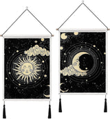Tapisserie betylfoy pièces petites tapisseries paillettes soleil lune Accueil - Accessoires et Décorations Naty Shop Soleil