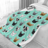 Tapisserie bouledogue français avec motif imprimé devant la Maison - Accessoires et Décorations Naty Shop