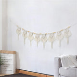 Tapisserie coton pompons tissé bannière plate Accueil - Accessoires et Décoration Naty Shop