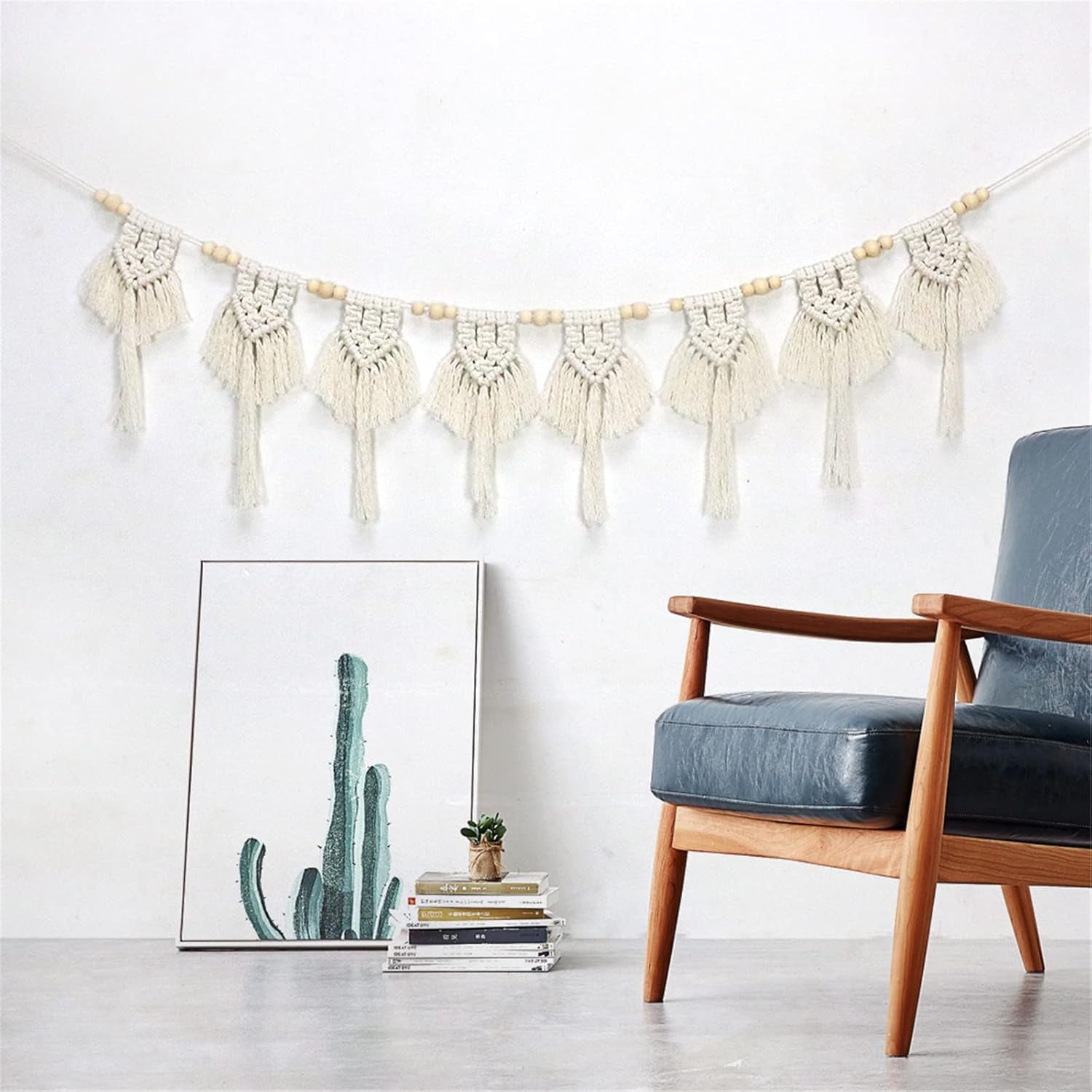 Tapisserie coton pompons tissé bannière plate Accueil - Accessoires et Décorations Naty Shop Default Title