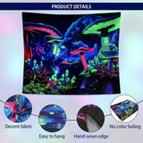 Tapisserie dremisland blacklight champignon psychédélique réactif galaxie mur Maison - Accessoires et Décorations Naty Shop
