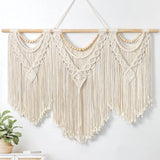 Tapisserie dremisland grande déco tissée beige Accueil - Accessoires et Décorations Naty Shop Perles en bois