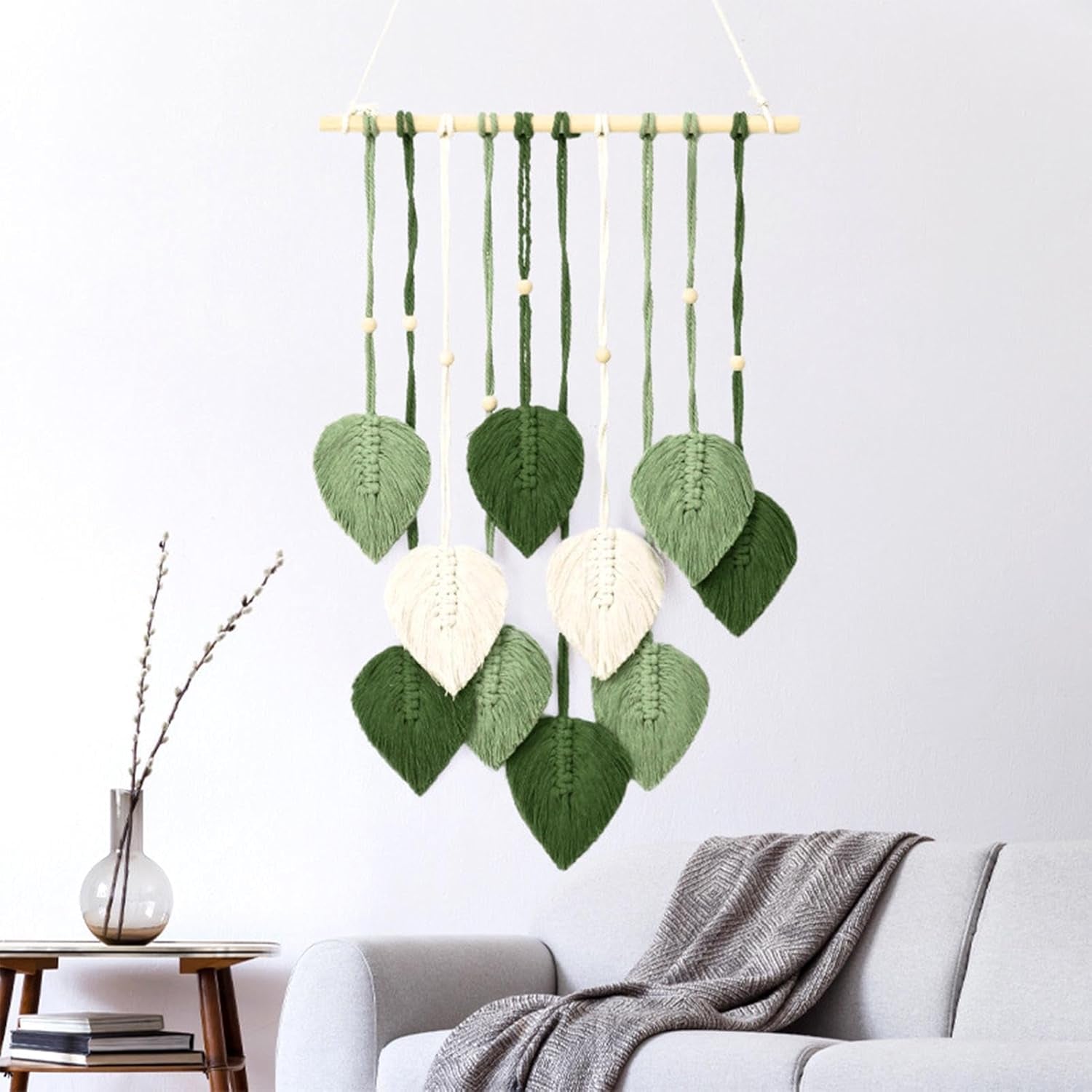 Tapisserie en corde de coton fait main plantes décoratives mariage Accueil - Accessoires et Décorations Naty Shop Default Title