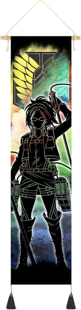 Tapisserie suspendue toile art mural peinture personnages japonais Maison - Accessoires et Décorations Naty Shop Stil-D